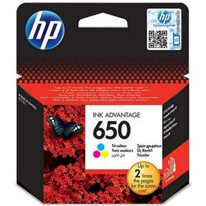Cartus cerneala HP 650, acoperire 200 pagini (Color) imagine