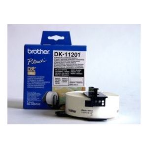 Etichete de hartie standard Brother DK11201 pentru adrese 29 mm x 90 mm negru/alb 400 buc imagine