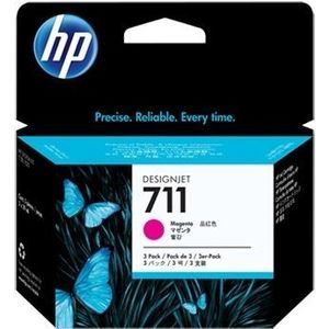Cartus cerneala HP Designjet 711, Tri-Pack 29 ml (Magenta) imagine