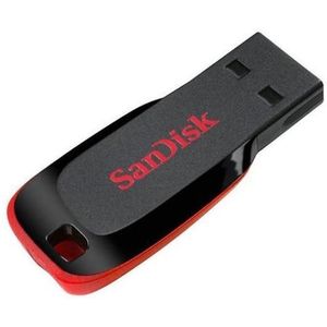 Stick USB SanDisk Cruzer Blade, 128GB, USB 2.0 (Negru/Rosu) imagine
