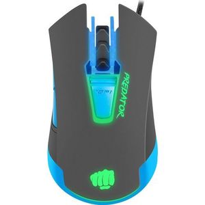 Mouse Gaming Fury Predator (Gri/Albastru) imagine