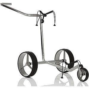 Jucad Carbon 3-Wheel Silver/Black Cărucior de golf manual imagine
