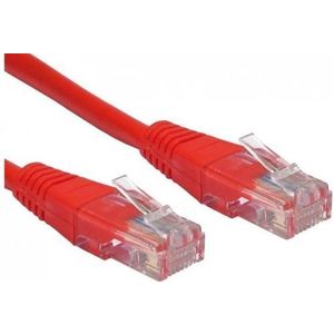 Cablu UTP Spacer SP-PT-CAT5-1M-R, Patch cord, CAT.5e, 1 m (Rosu) imagine