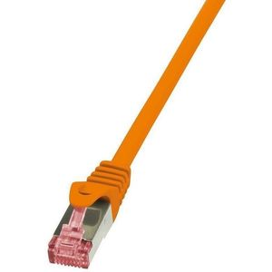 Cablu S/FTP LogiLink CQ2088S, Patchcord, CAT.6, 7.5 m (Portocaliu) imagine