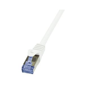 Cablu S/FTP LogiLink CQ3091S, Cat.6A, Patchcord (Alb) imagine