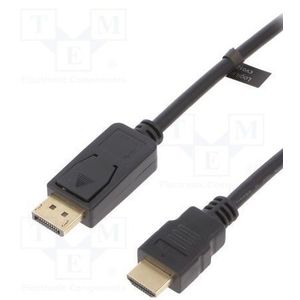 Cablu Logilink CV0126 DisplayPort-HDMI (Negru) imagine