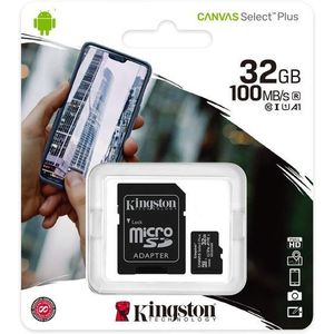 Card de memorie MicroSD Kingston Canvas Select Plus, 32GB, UHS-I, Class 10 + Adaptor SD imagine