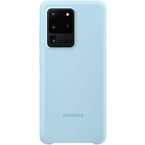 Protectie Spate Silicon Samsung EF-PG988TLEGEU pentru Samsung Galaxy S20 Ultra (Albastru deschis) imagine