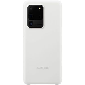 Protectie Spate Silicon Samsung EF-PG988TWEGEU pentru Samsung Galaxy S20 Ultra (Alb) imagine