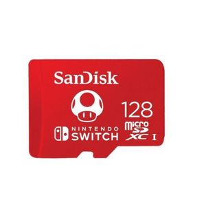 Card de memorie SanDisk Nintendo Switch, microSDXC, 128GB, UHS-I, V30, U3, Class 10 imagine