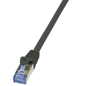 Cablu S/FTP LogiLink CQ3073S, Cat.6A, Patchcord (Negru) imagine