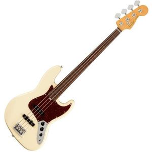 Fender American Professional II Jazz Bass RW FL Olympic White imagine