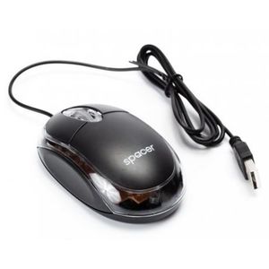 Mouse Spacer SPMO-080, USB (Negru) imagine