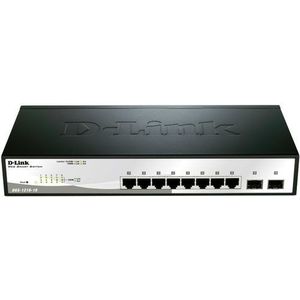 Switch D-Link DGS-1210-10, Gigabit, 8 porturi, 2 SFP imagine