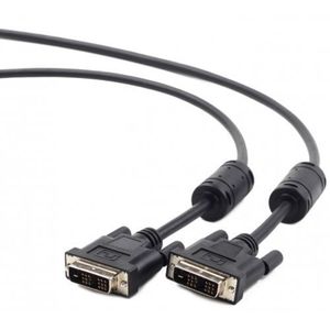 Cablu Monitor Gembird CC-DVI-BK-6, DVI - DVI, Single link, 1.8 m (Negru) imagine
