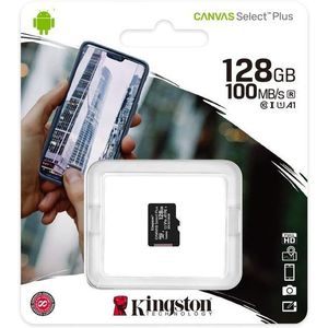 Card de memorie MicroSD Kingston Canvas Select Plus, 128GB, UHS-I, Class 10 imagine