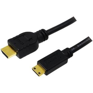 Cablu LogiLink CH0022, HDMI - miniHDMI, 1.5m, conectori auriti imagine