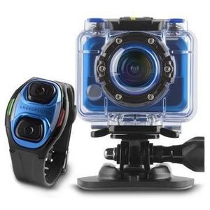 Camera Video de Actiune Energy Pro, Full HD, 5 MP, WI-FI, Bratara cu functii de telecomanda, Rezistenta la apa (Albastru) imagine