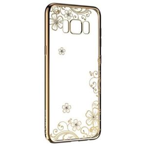 Protectie Spate Devia Silicon Joyous Champagne pentru Samsung Galaxy S8 Plus (Auriu/Transparent) imagine