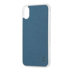 Protectie Spate Lemontti Vellur LMSVIPHXAB pentru iPhone X (Albastru) imagine