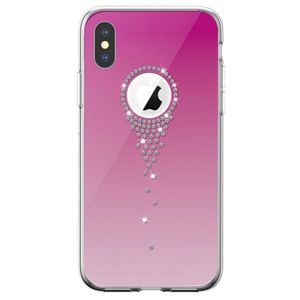 Protectie Spate Devia Angel Tears DVATIP65GR pentru iPhone XS Max (Roz) imagine