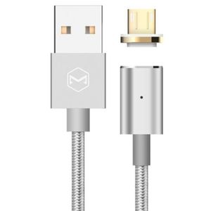 Cablu de date Mcdodo Magnetic, MicroUSB, 1.2m, 2.4A max (Argintiu) imagine