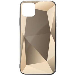 Protectie Spate Meleovo Glass Diamond MLVGDPXIPMGR pentru iPhone 11 Pro Max (Gri/Negru) imagine
