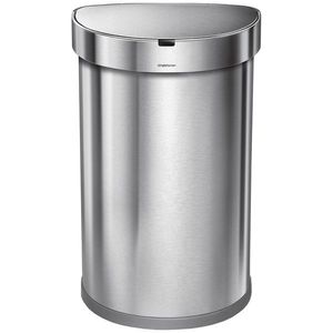 Simplehuman SEMI-ROUND 45L - silver - Coș de gunoi fără contact imagine
