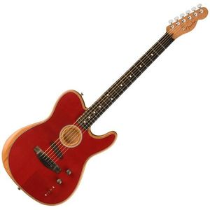 Fender American Acoustasonic Telecaster Crimson Red imagine