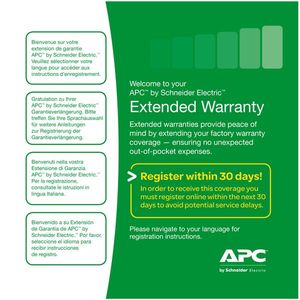 APC Service Pack 3 Year Extended Warranty WBEXTWAR3YR-SP-04 imagine