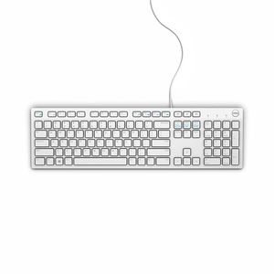 DELL KB216 tastaturi USB QWERTY US Internațional Alb 580-ADGM imagine