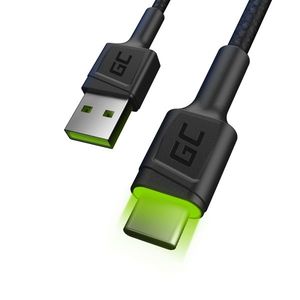 Green Cell KABGC06 cabluri USB 1, 2 m USB A USB C Negru KABGC06 imagine