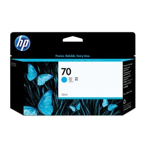 HP 70 130-ml Cyan DesignJet Ink Cartridge cartușe cu cerneală C9452A imagine