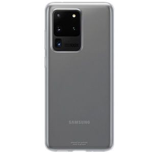 Capac protectie spate Samsung Clear Cover EF-QG988 pentru Galaxy S20 Ultra (G988) Transparent imagine