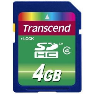 Card de memorie Transcend TS4GSDHC4, SDHC, 4GB, Clasa 4 imagine