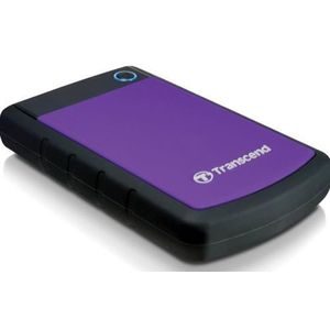 HDD Extern Transcend 25H3P, 2.5 inch, 1TB, USB 3.0, Protectie la soc (Negru/Violet) imagine