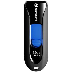 Stick USB Transcend JetFlash 790, 32GB, USB 3.1 (Negru/Albastru) imagine