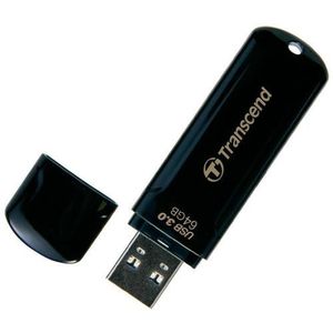 Stick USB Transcend JetFlash 700, 64GB, USB 3.0 (Negru) imagine