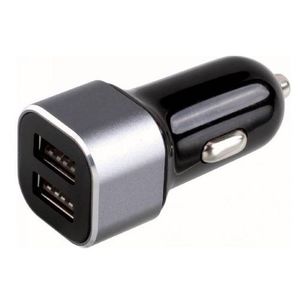 Incarcator Auto Clip Sonic TEA181D, 2 porturi USB (Argintiu) imagine