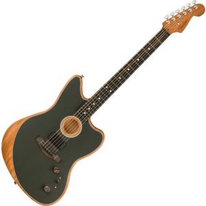 Fender American Acoustasonic Jazzmaster Tungsten imagine