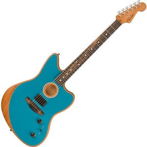 Fender American Acoustasonic Jazzmaster Ocean Turquoise imagine