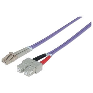 Intellinet 750936 cabluri din fibră optică 3 m LC SC OM4 750936 imagine