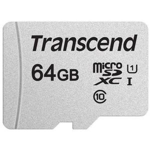 Card de memorie Transcend USD300S, microSDXC, 64 GB, 95 MB/s Citire, 45 MB/s Scriere, Clasa 10 UHS-I U1 + Adaptor SD imagine