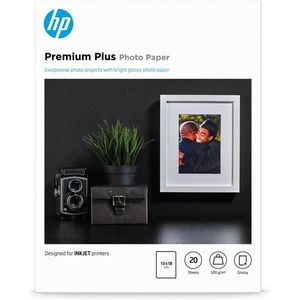 HP Hârtie foto lucioasă Premium Plus - 20 coli/13 x 18 cm CR676A imagine