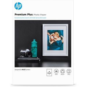 HP Hârtie foto lucioasă Premium Plus - 20 coli/A4/210 x 297 CR672A imagine