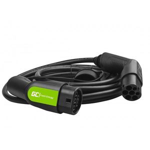 Green Cell EV10 electric vehicle charging cable Negru Tip 2 1 7 m EV10 imagine