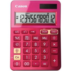 Calculator de birou Canon LS-123K, 12 digiti (Roz) imagine