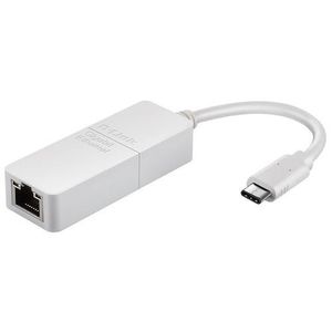 Adaptor USB-Ethernet D-Link DUB-E130, Gigabit, USB-C (Alb) imagine