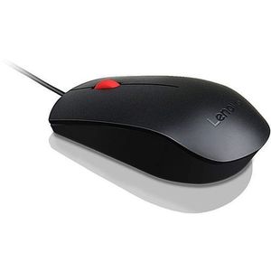 Mouse Lenovo Essential, optic, USB, 1600 DPI (Negru) imagine