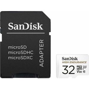 Card de memorie Sandisk High Endurance Video microSDHC, 32GB, Clasa 10, U3, Adaptor microSD imagine